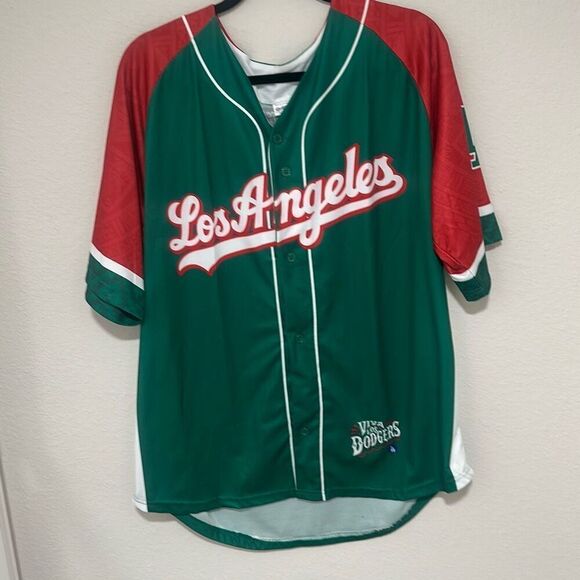 Dodgers Mens 2022 Mexican Heritage Dodgers Cotton Jersey Size XL - Picture 1 of 10